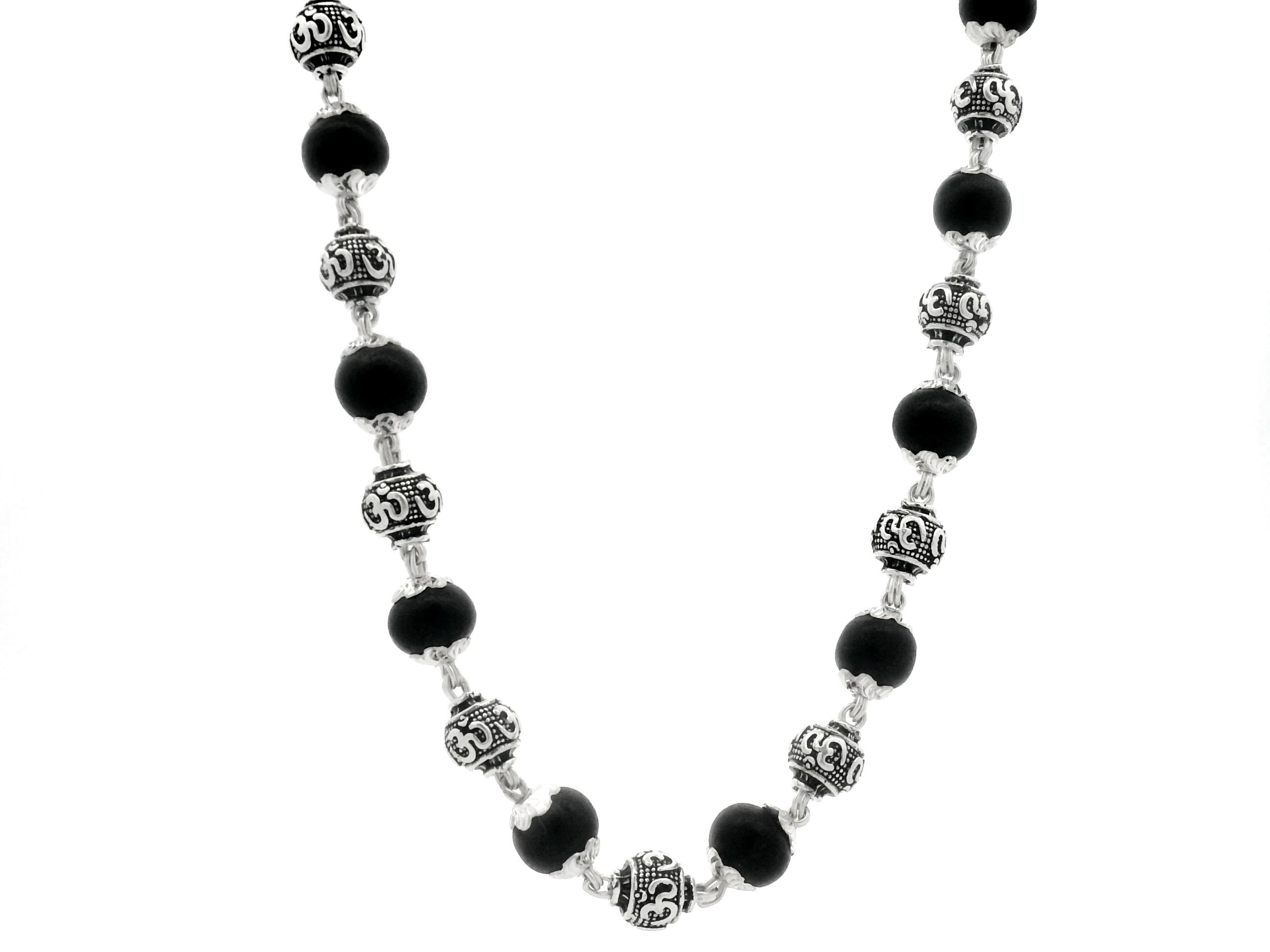 OM KARUNGALI MALA 925 (7-8MM)