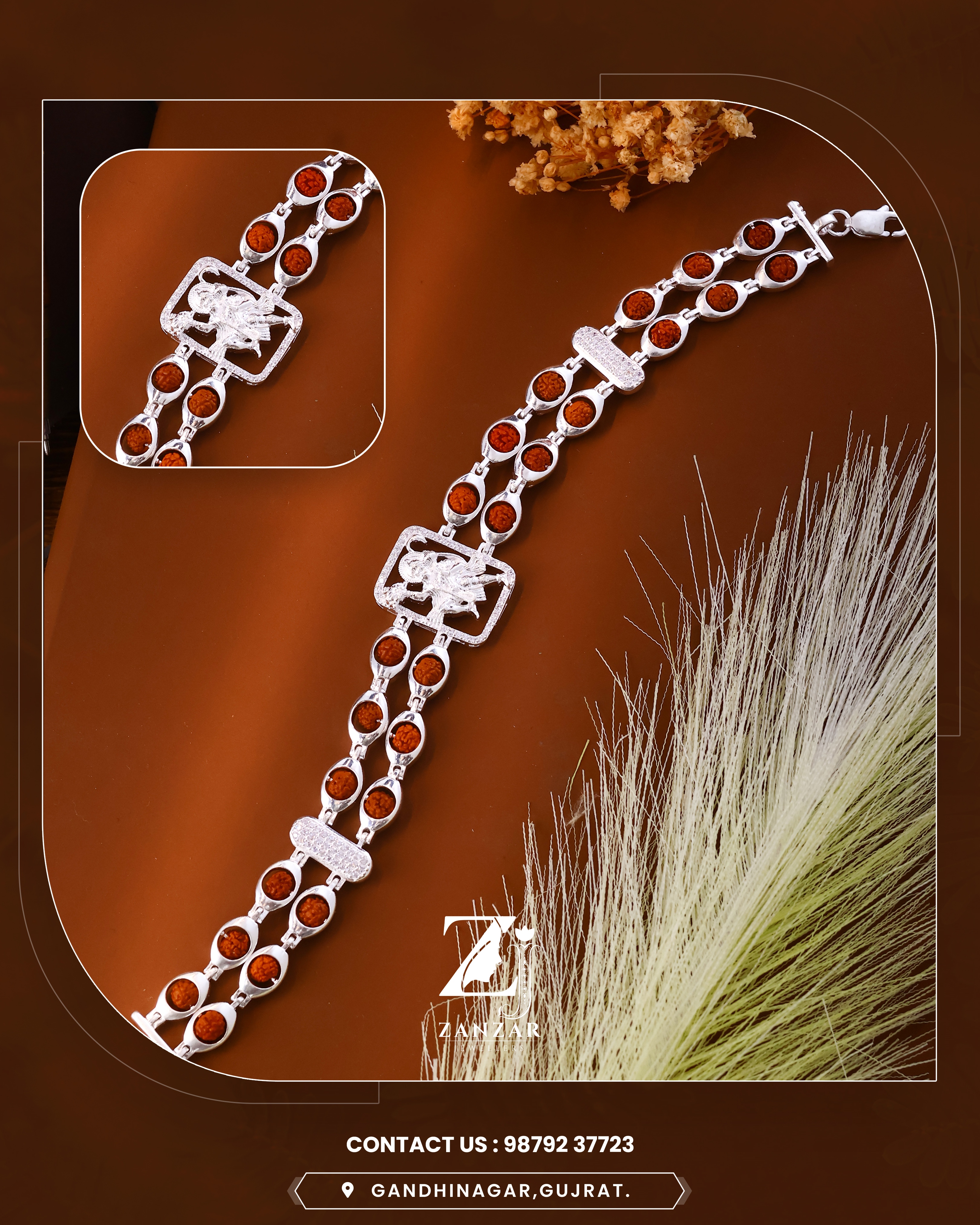 RUDRAKSH SHIVBAJRANG BRACELET 925