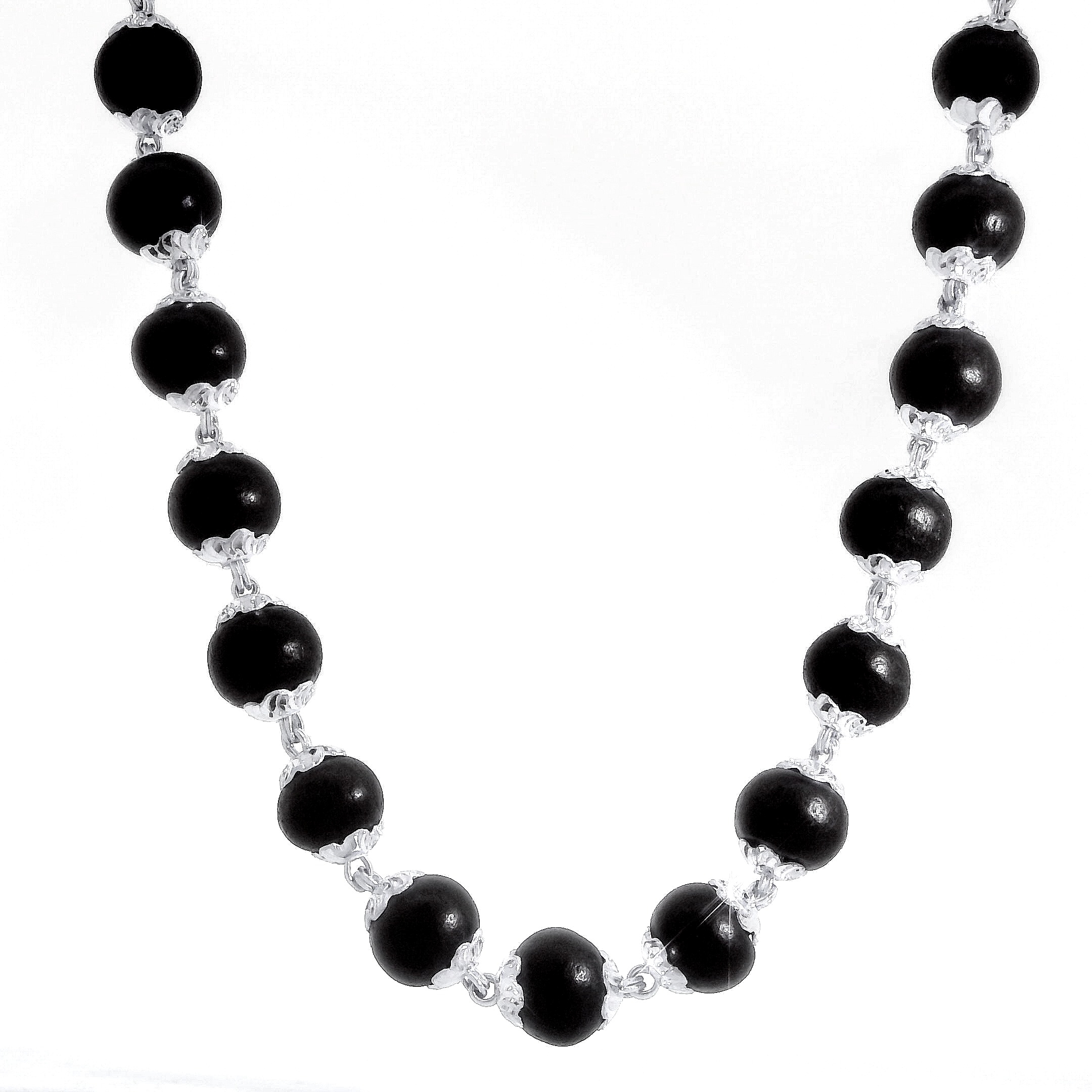 KARUNGALI MALA 925 C CUP TOPRI (8-9 MM)